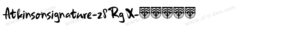 Atkinsonsignature-z8RgX字体转换