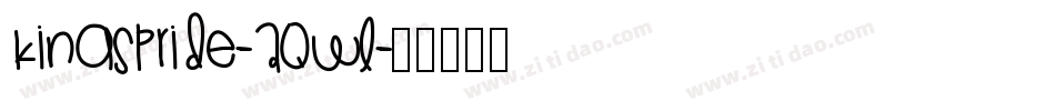 Kingspride-AqWL字体转换
