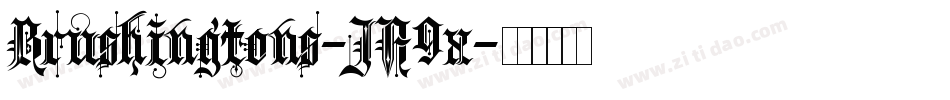 Brushingtons-JA9x字体转换