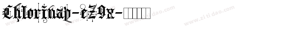 Chlorinap-eZ9x字体转换 Chlorinap-eZ9x字体转换