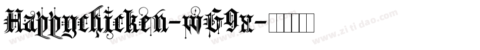 Happychicken-wG9x字体转换