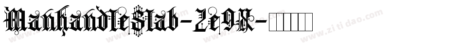 ManhandleSlab-2e9X字体转换