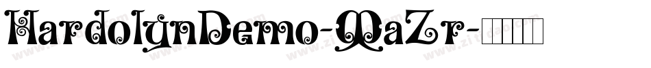 HardolynDemo-MaZr字体转换