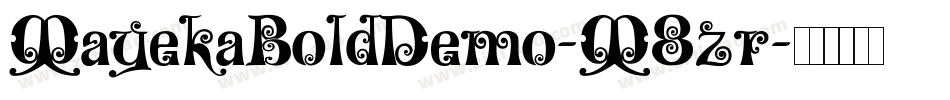 MayekaBoldDemo-M8zr字体转换