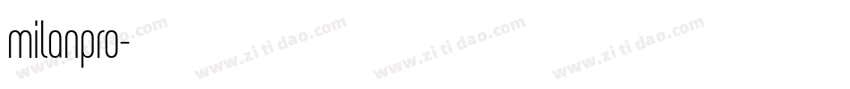 milanpro字体转换