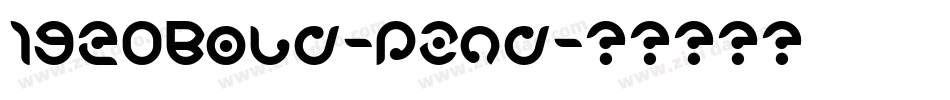 1920Bold-PZnd字体转换