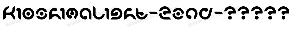 KioshimaLight-2znd字体转换