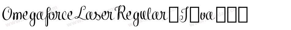 OmegaforceLaserRegular-J7va字体转换