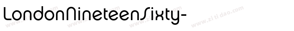 LondonNineteenSixty字体转换
