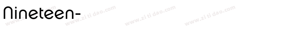 Nineteen字体转换