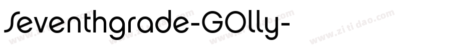 Seventhgrade-GOlly字体转换