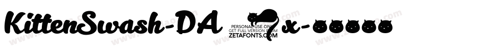 KittenSwash-DA6x字体转换