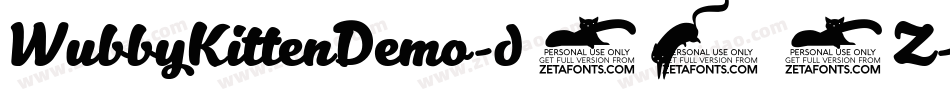 WubbyKittenDemo-d959Z字体转换