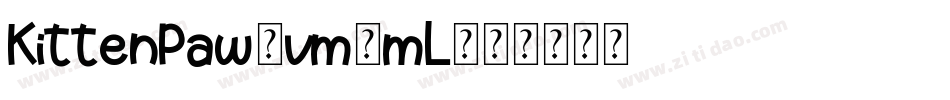 KittenPaw-vm3mL字体转换
