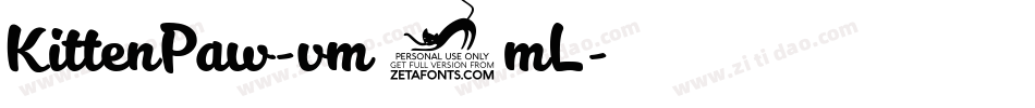 KittenPaw-vm3mL字体转换