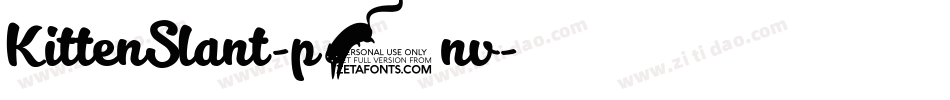 KittenSlant-p5nv字体转换