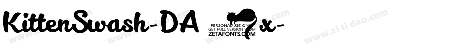 KittenSwash-DA6x字体转换