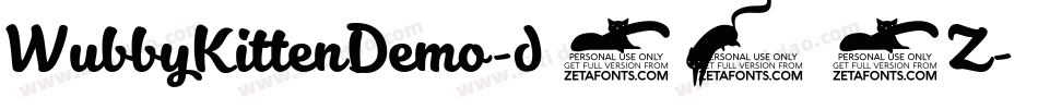 WubbyKittenDemo-d959Z字体转换