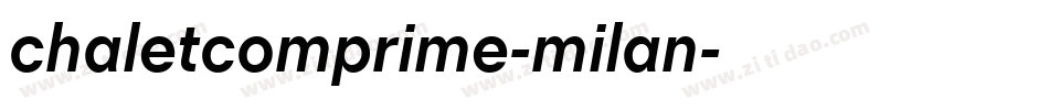 chaletcomprime-milan字体转换