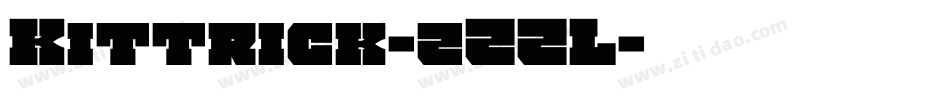 Kittrick-zZZL字体转换