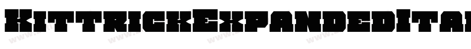KittrickExpandedItalic-133v字体转换