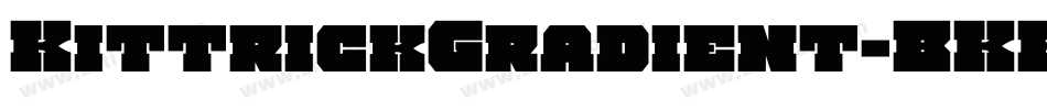 KittrickGradient-BKKw字体转换