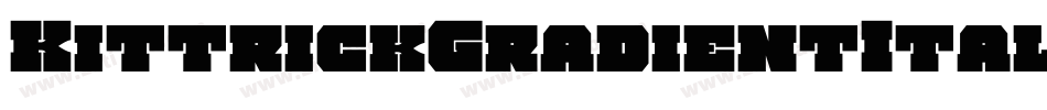 KittrickGradientItalic-8JJn字体转换