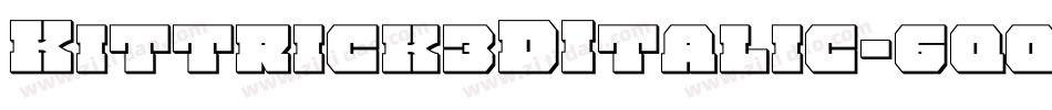 Kittrick3DItalic-6qq1字体转换