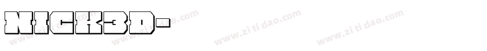 nick3d字体转换