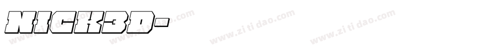 nick3d字体转换