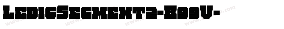 Led16Segment2-B99V字体转换