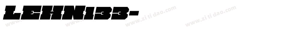 LEHN133字体转换