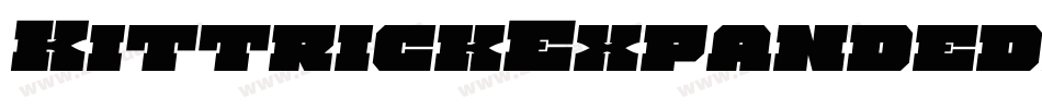 KittrickExpandedSemiItalic-RaaE字体转换