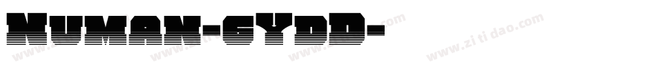 Numan-6YdD字体转换