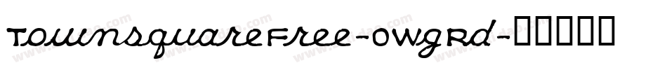 TownsquareFree-0WgRd字体转换