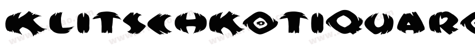 Klitschkotiquaround-12aZ字体转换