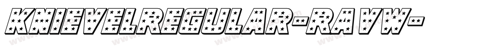 KnievelRegular-RavW字体转换