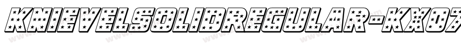 KnievelSolidRegular-KX07字体转换