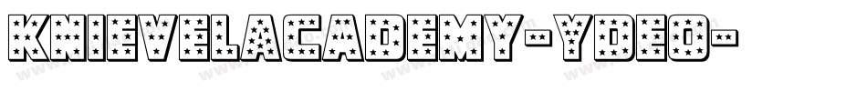 KnievelAcademy-YDEo字体转换