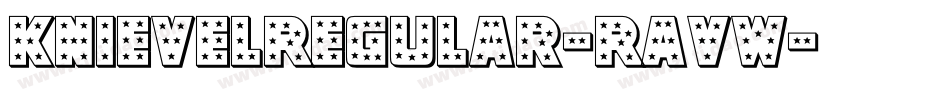 KnievelRegular-RavW字体转换