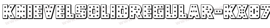 KnievelSolidRegular-KX07字体转换