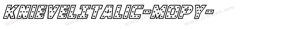 KnievelItalic-MopY字体转换