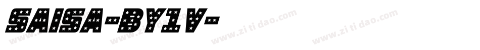 Saisa-BY1V字体转换