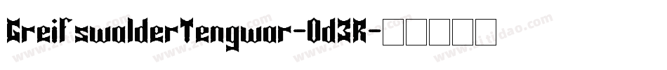 GreifswalderTengwar-0d3R字体转换