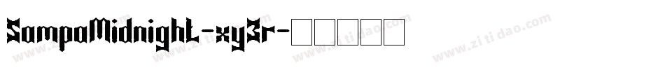 SampaMidnight-xy3r字体转换