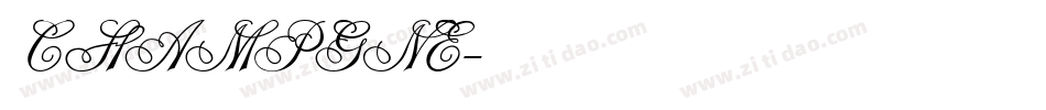 CHAMPGNE字体转换