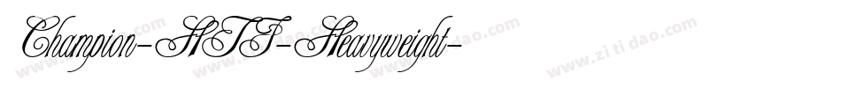 Champion-HTF-Heavyweight字体转换