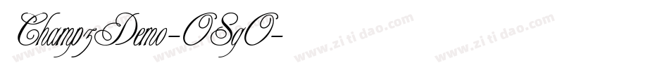 ChampzDemo-O8gO字体转换