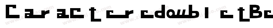 CaracteredoubletBeveled-BYOx字体转换