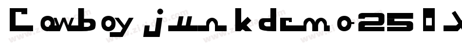 Cowboyjunkdemo-25OX字体转换 Cowboyjunkdemo-25OX字体转换